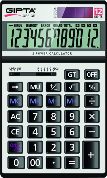 GIPTA HESAP MAKINASI - 12 DIGIT MASA TIPI 