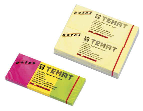 TEMAT 3X50X40 MM NOT KAĞIDI 80 ypr 3 RENK