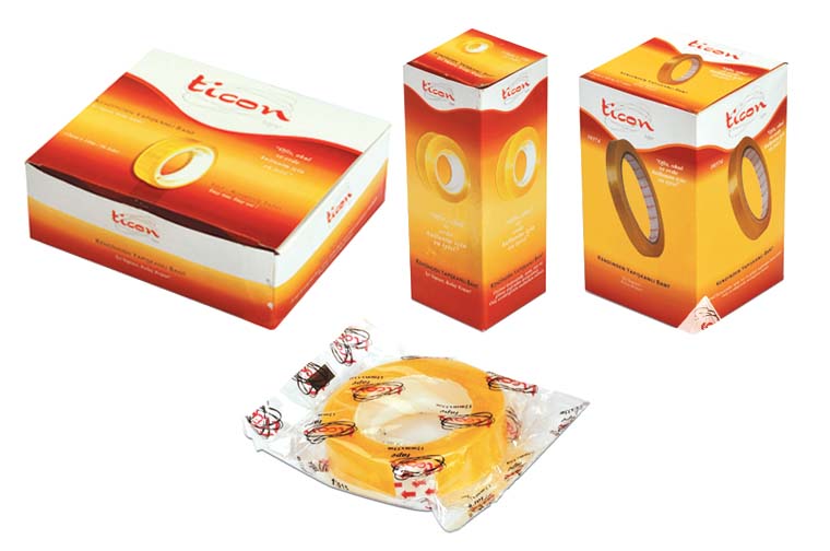 TİCON 12MMX33M YAPIŞKANLI BANT 12 Lİ KUTU ŞEFFAF