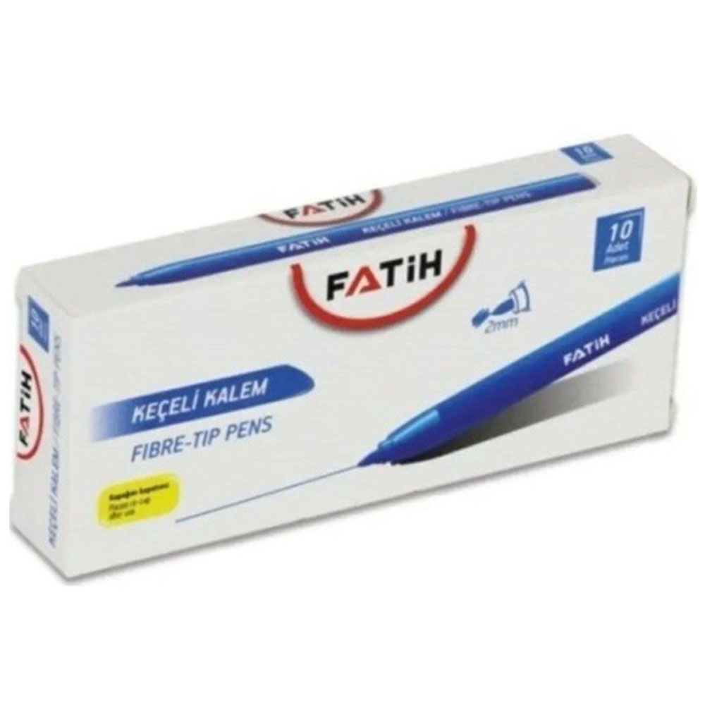 Fatih Keçeli Kalem Ofis Tipi 10 lu Mavi 