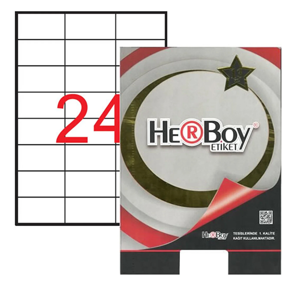 HERBOY LASER ETİKET HB-1037 70X37.125 mm