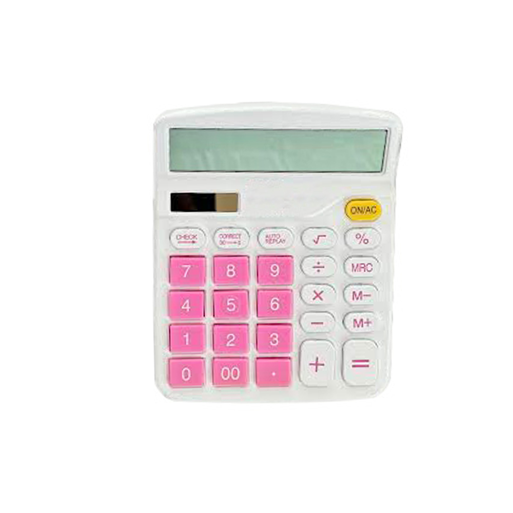 Hesap Makinesi Ofis Tipi - Renkli Seri - Mavi