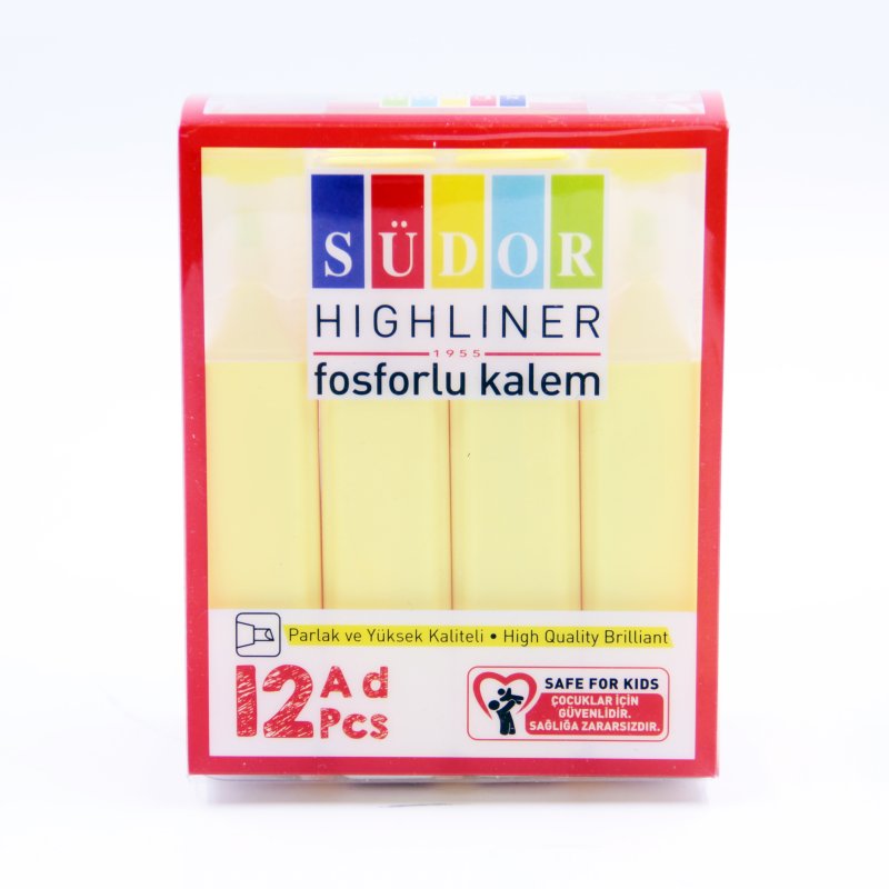 SÜDOR Fosforlu Kalem Sarı