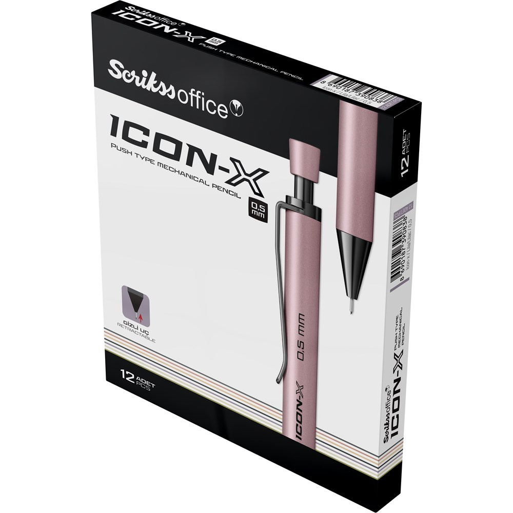 ICON-X METAL  VERSATİL 0.5 MM LİLA 12 LİK AMB