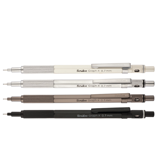 SCRİKSS Graph-x Vers 0,7 mm Antrasit, Şeffaf Amb.