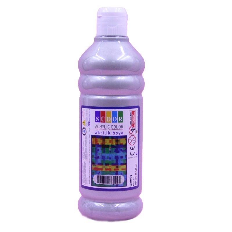 SÜDOR Akrilik Boya 500 ml Gümüş