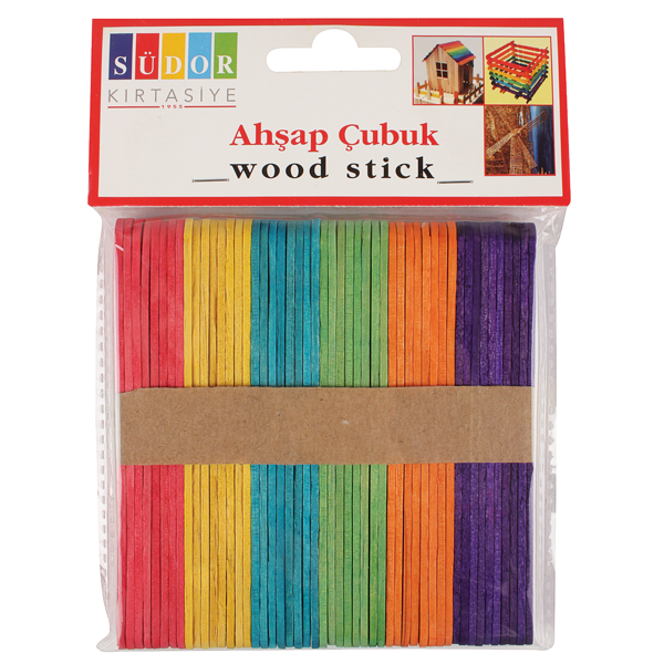SÜDOR Ahşap ÇubukKüçük Renkli