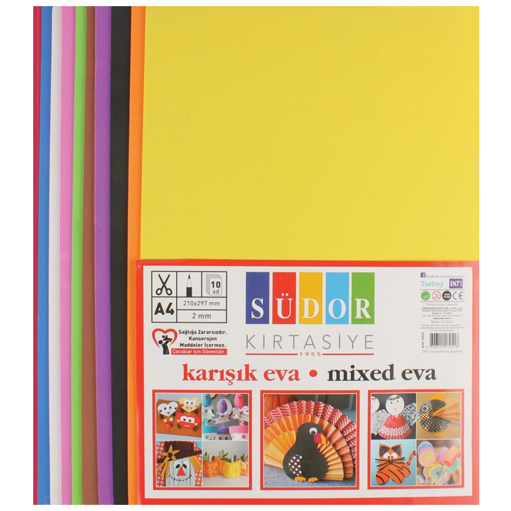 SÜDOR Eva 20x30 cm10 Renk Karışık