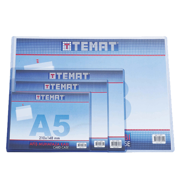 TEMAT A4 AFİŞ MUHAFAZA KABI ŞEFFAF