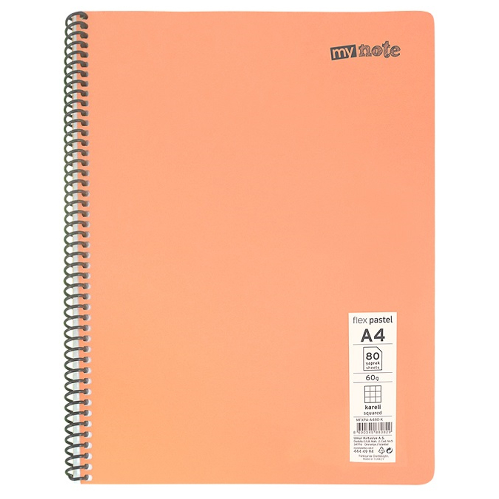 mynote FLEX PASTEL Defter A4 120 yp Çizgili