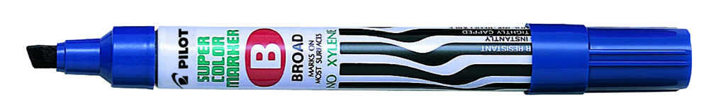 PILOT Permanent Marker Kesik - Mavi