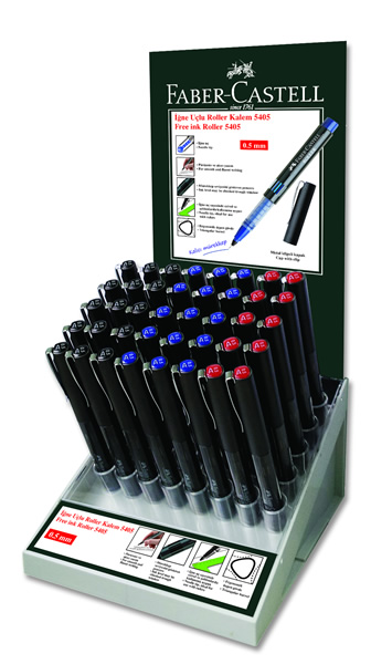 Faber Castell İğne Uçlu Roller Kalem, 40 lı Stand 