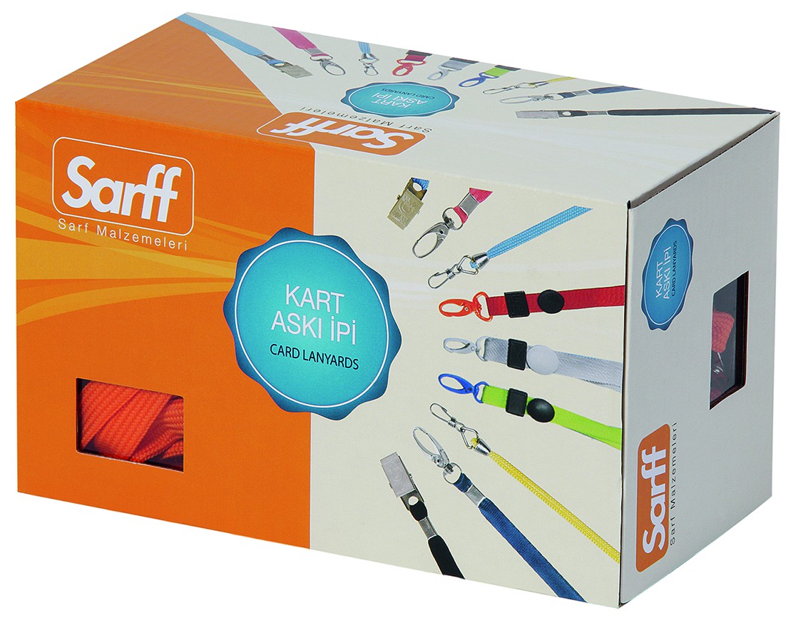 SARFF METAL KLİPS SİYAH KURDELA (ASKI İPİ) 50 AD.