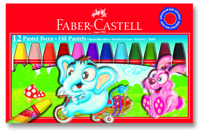 Faber Castell Karton Kutu Pastel Boya, 12 Renk