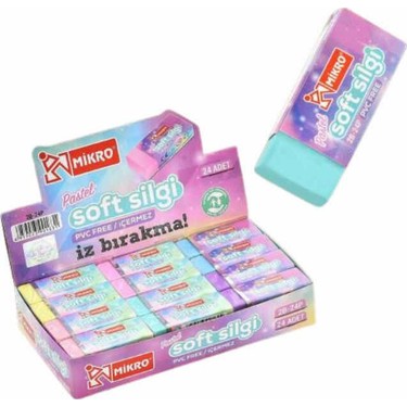 MİKRO 2B-24P (PASTEL) SOFT SİLGİ