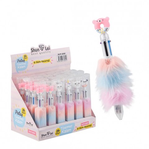 SLM 1222-24 PELUŞ 6 RENK TÜKENMEZ KALEM